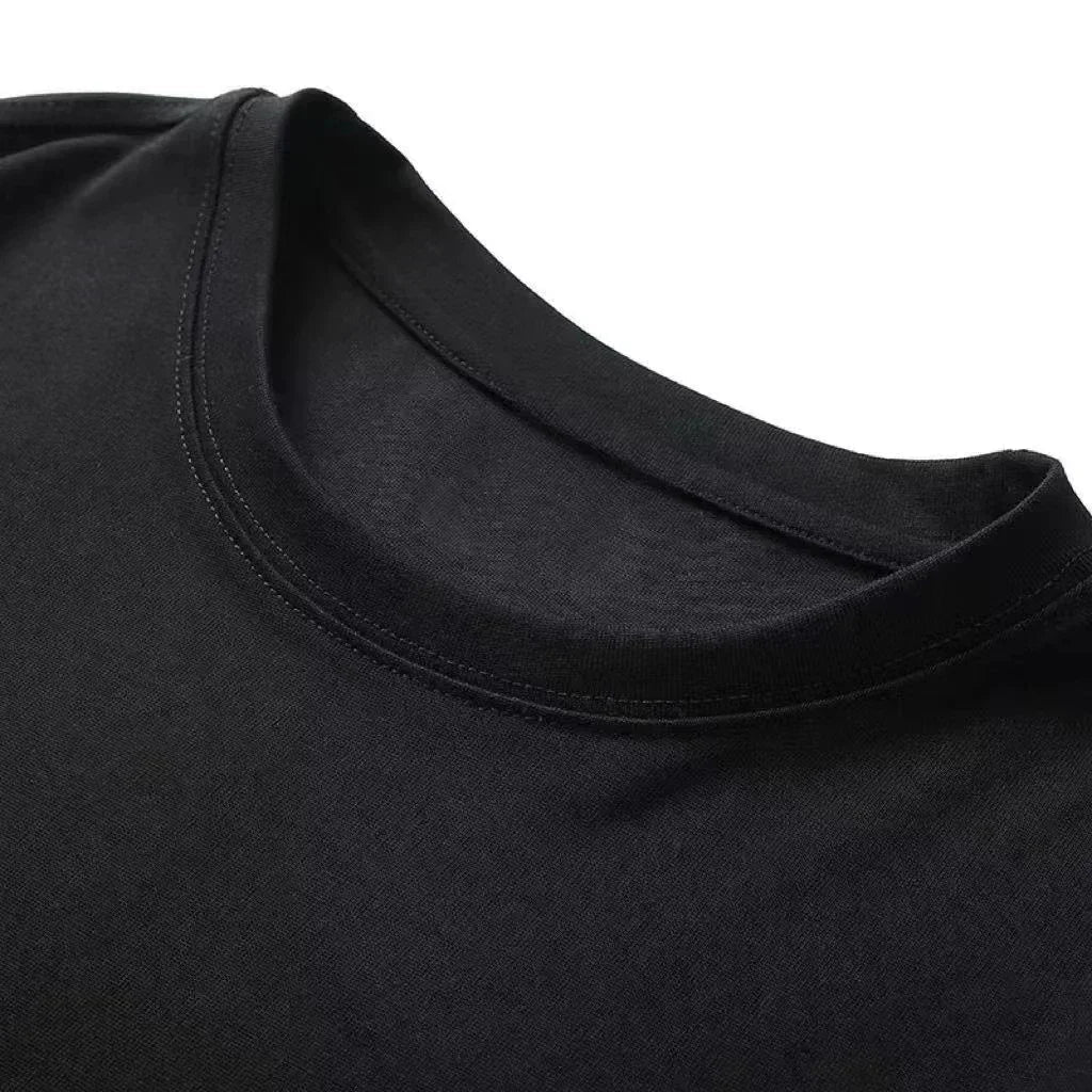 Tactical Army Fans Tough Guy Printing Summer New Brothers Cotton T-Shirt Crew Neck Loose Top