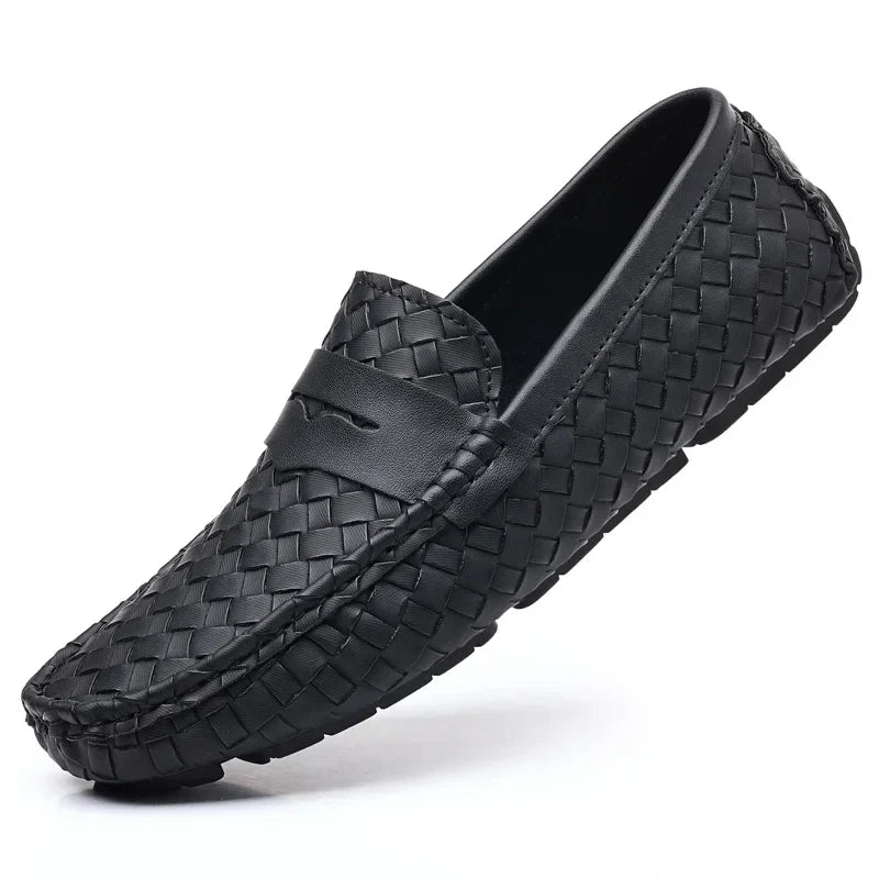 Loafers for Men 2024 New Handmade Moccasins Men Flats Casual PU Leather Shoes Luxury Comfy Mens Loafers Size 48