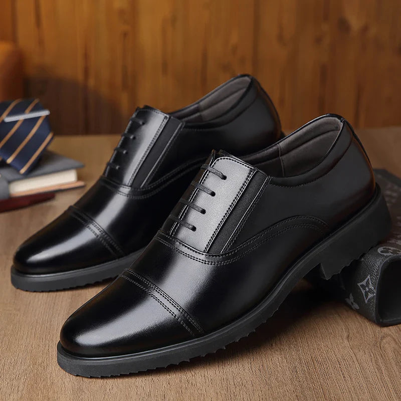 Men's casual leather shoes, business casual shoes, formal fashion, banquet flat shoes, size 50 men's shoes