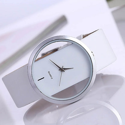 Women'S Simple Quartz Wristwatch Leather Strap Luminous Circular Dial Elegant Ladies Wristwatch Women'S Watch Gift