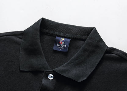 Men's polo shirt MIRACLE embroidery stitching color contrast classic fashion original design polo collar pure cotton breathable