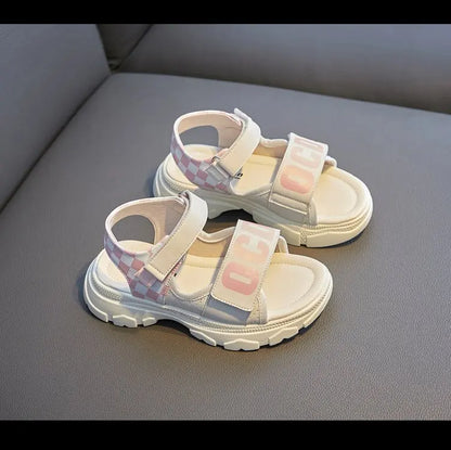Girls Summer Fashion Sandals Kids Casual Outdoor Non Slip Lightweight Sandals Children's  Comfortable Design Cute Beach Shoes