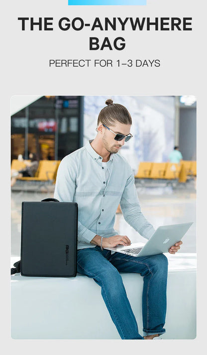 New Design Men Backpack Waterproof Fits for 14.1 inch Laptop Bag Teenager Travel Bag School Bag City Business Backpack Man