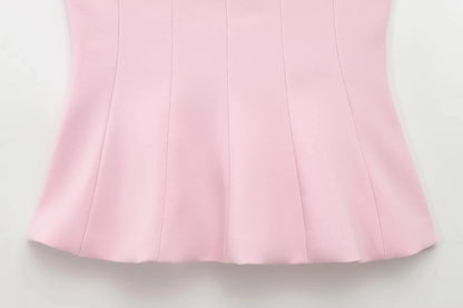 Sexy Butter Yellow Cami Ruffles Tube Top Women Fashion 2025 Summer Strapless Y2K Girl Streetwear Tops Holiday Party Tops