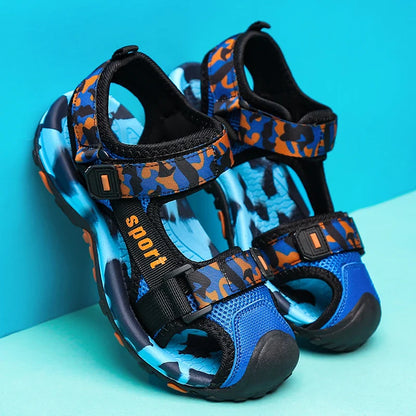 Camouflage Boy Sandals Kids Summer Shoes 2026 New Fashion Beach Outdoor Water Barefoot Shoes Sneaker Casual Sports Sandals