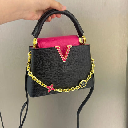 Tote bag 2025 new Himalayan V-shaped portable light luxury single shoulder crossbody bag for women