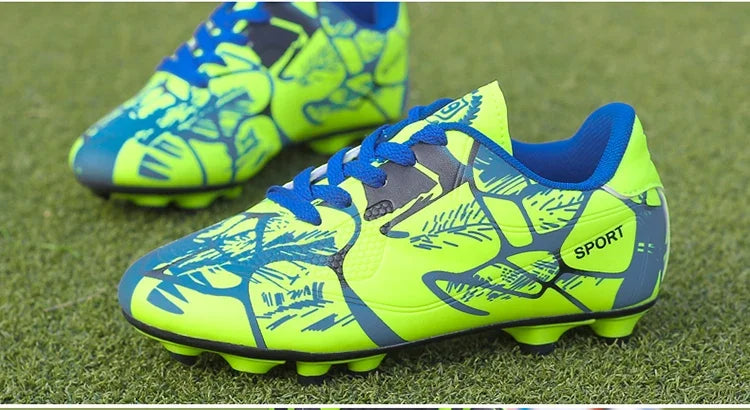 Children Soccer Shoes Sports Society Field Boy Football Shoes Futsal Fast Indoor Sneaker Original Ankle Cleats Football Boots