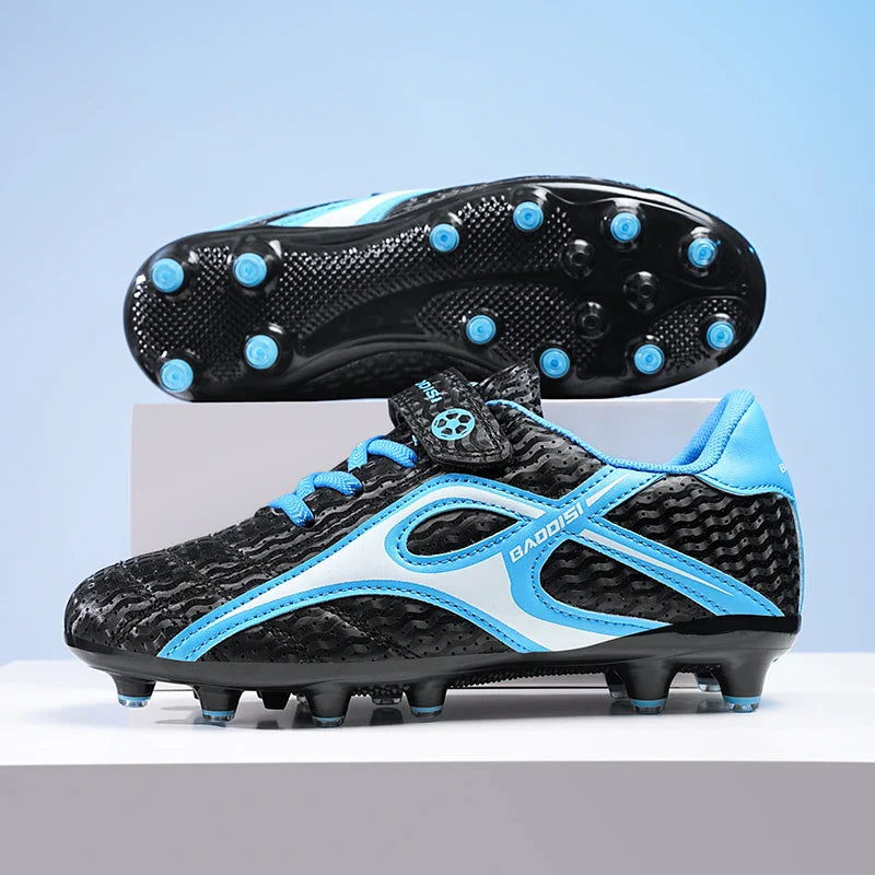 Kids Unisex Soccer Shoes Boys Grils Football Boots Non-Slip Training Indoor Outdoor Athletic Shoes Breathable Ultralight Sports