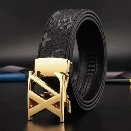 High End Genuine Leather Belt For Men Automatic Buckle Designer New Casual Trendy Versatile Fashion Trouser Strap High Quality