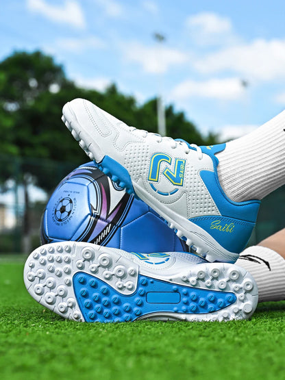 Fashionable sports style professional men's football shoes TF broken nail outdoor sports shoes effectively protect ankles