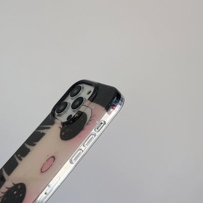 Dreamy INS Glittering Big Eyes Comic Girl Lovely Phone Case for iPhone 17 16 15 14 11 12 13 Pro Max Plus Back Cover