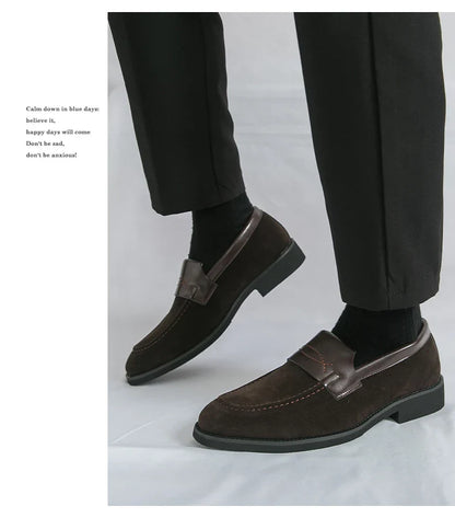 Men's Dress Shoes Classic Slip On Casual Business Loafers For Men High Quality Party Social Leather Shoes Man Formal Loafers
