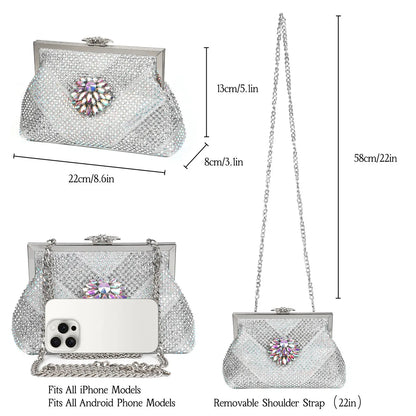 Italian Design Rhinestone Luxury Wine Colour Pointed Toe Shoe & Bag Set Women's High Heels for Parties
