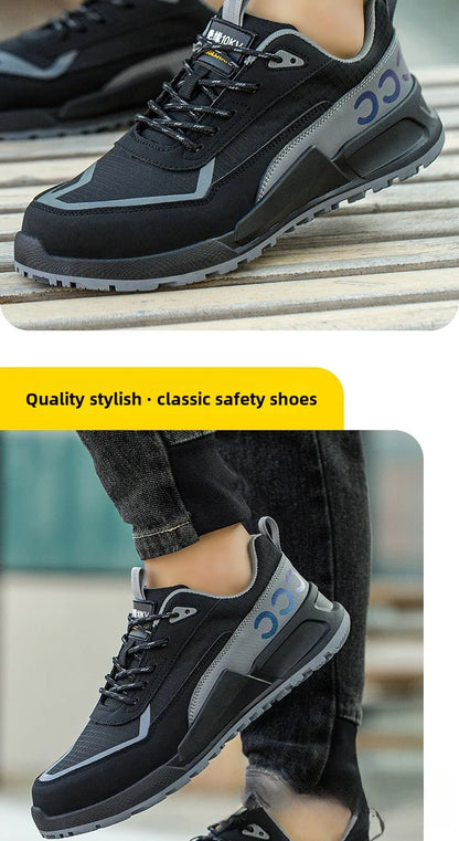 Labor Protection Shoes Men's Anti Smashing Anti Piercing Work Shoes Insulated 10KV Wear-resistant Electrical Shoes Safety Shoes