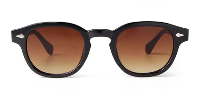 Fashion Transparent Blue Round Sunglasses Women Men 2024 Retro Rivet Tortoise Small Square Sun Glasses UV400 Lunettes De Soleil
