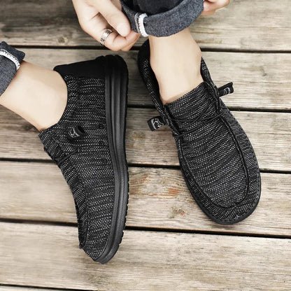 Sapatos de Lona Masculinos Casuais Slip On Alpargatas Homens Moccasins Mocassim Masculino Leve Respirável Tamanho Grande 50