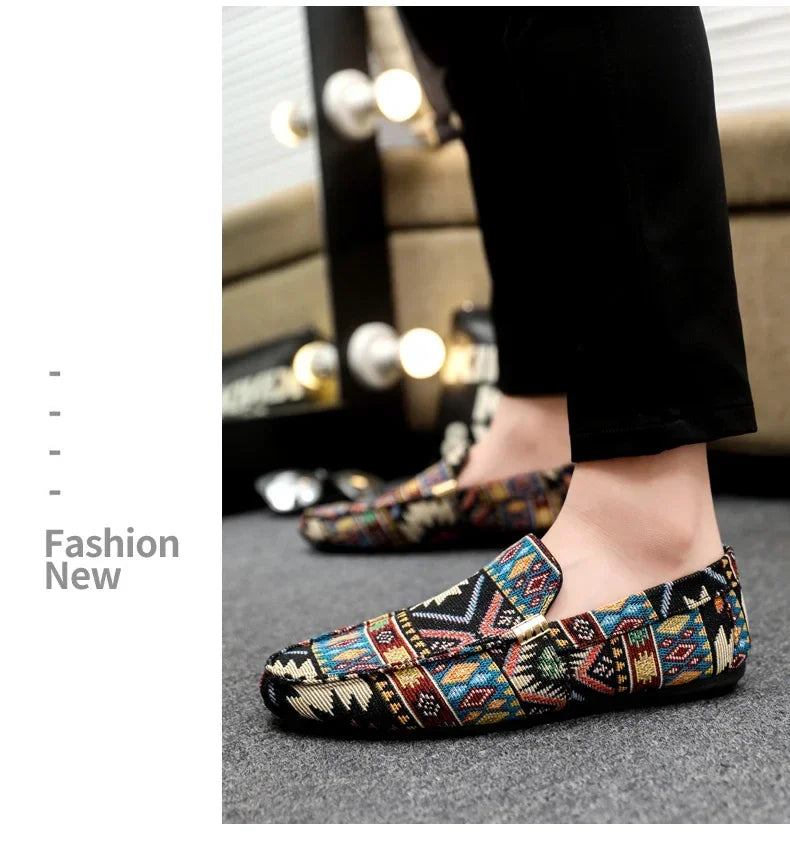 Summer Outdoor Men's Casual Shoes Breathable Man Loafers Lazy Shoes Comfortable Walking Sneakers Non-slip Flats Driving Shoes