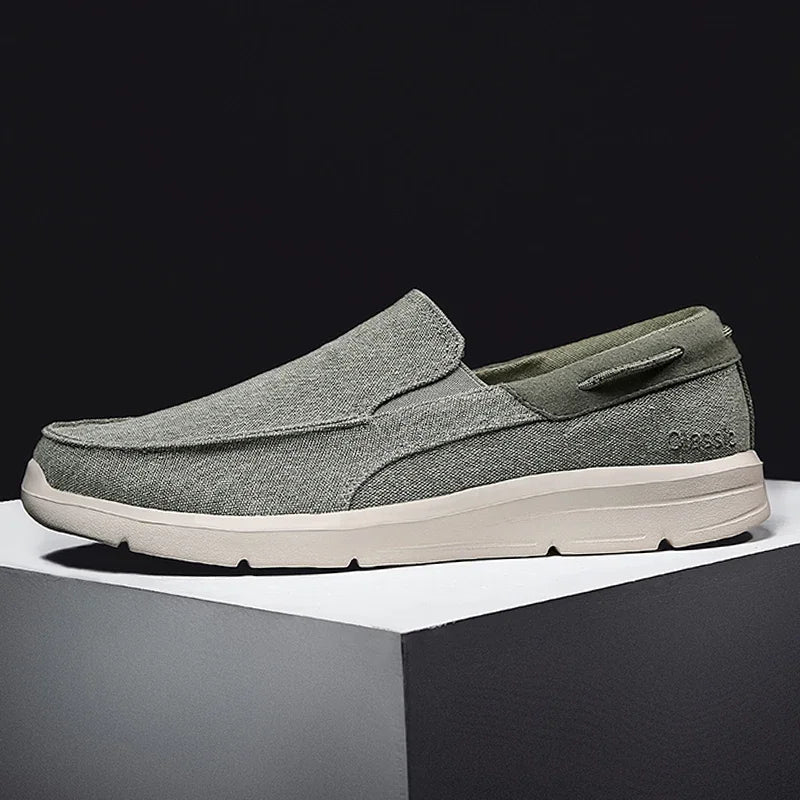 Mocassins Para Homens Sapatos Outono Novo Masculino Sapatos de Lona Clássicos Sapatos de Lazer Confortáveis Tênis Respiráveis Para Homens Mocassins