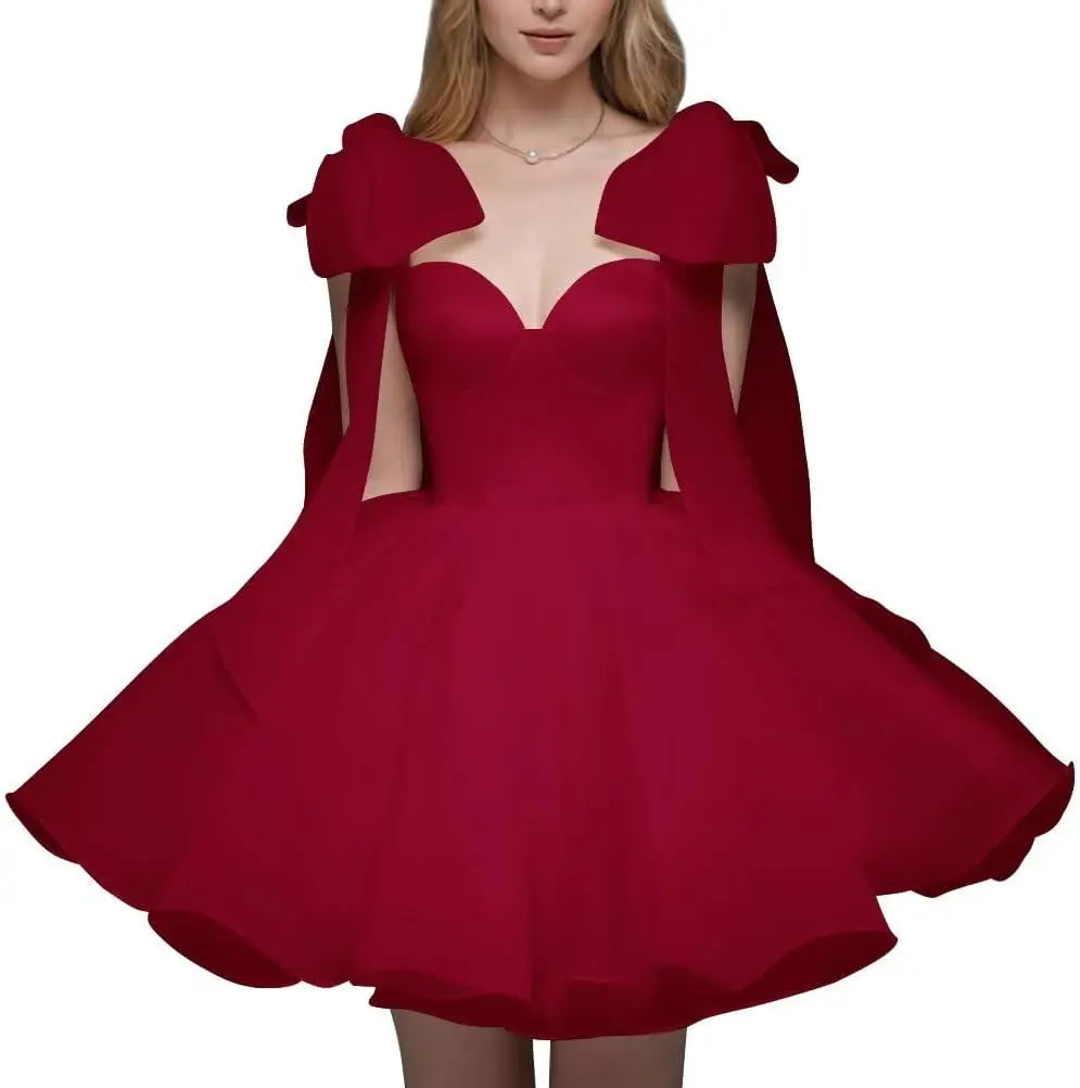 Short Wedding Dresses for Bride Organza Sweetheart 2026 Ball Gown for Women Puffy Homecoming Dresses Party Evening Dresses