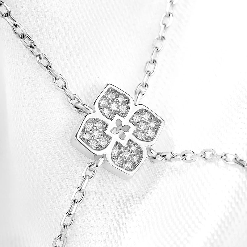 Certified All Moissanite Lab Diamond Bracelets for Women Adjustable 15-20cm Classic Luxury Chain Pure 925 Sterling Silver