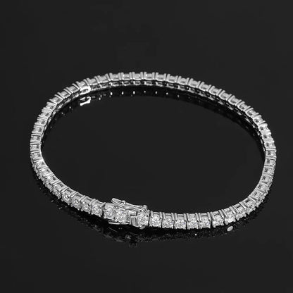3-6.5MM Moissanite Tennis Bracelet for Women Man 925 Sterling Silver All Lab Grown Diamond Bracelets Wedding Clsssic Jewelry