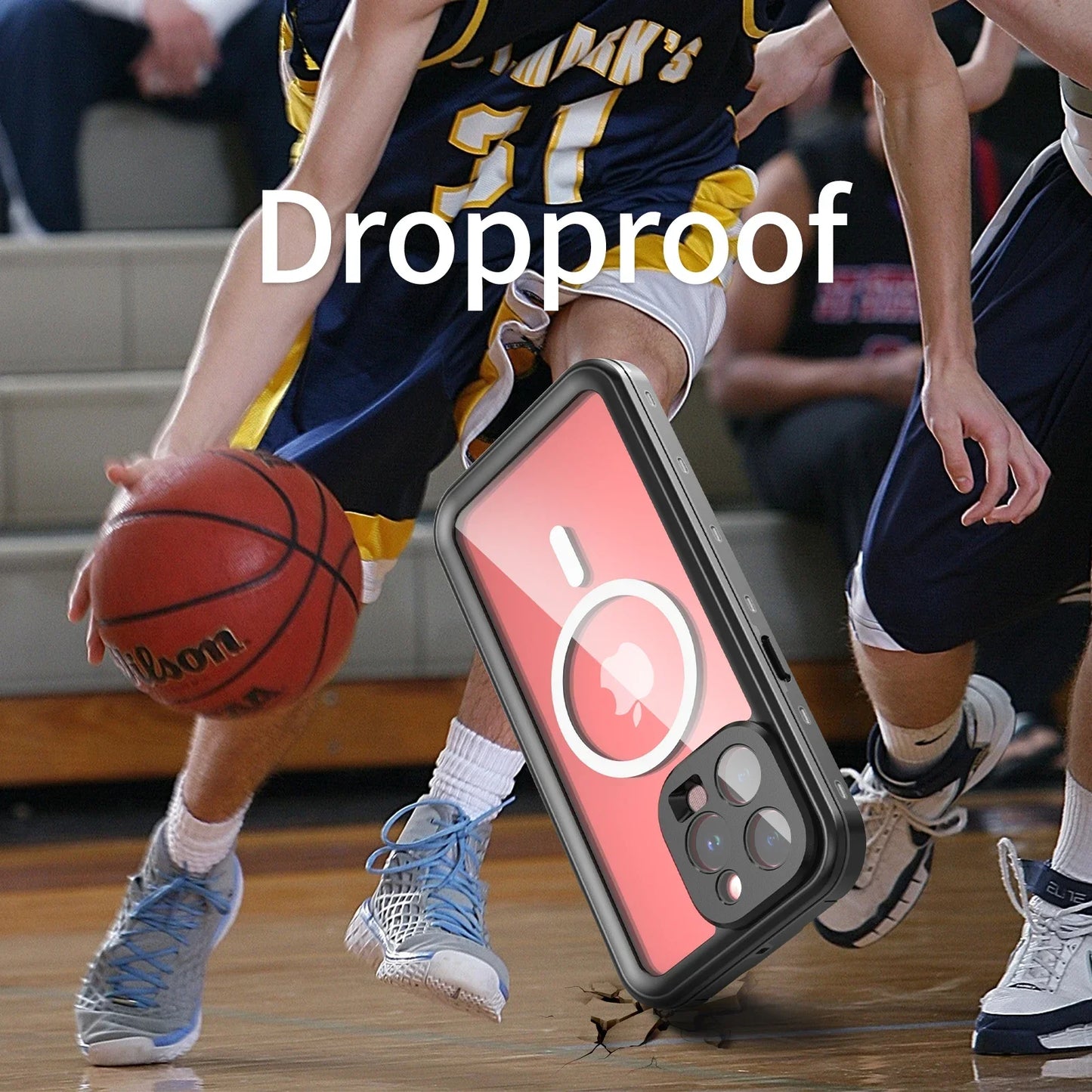 Hot sales 360 full coverage shockproof dustproof IP68 professional waterproof phone case for iPhone15pro 13 14promax 15