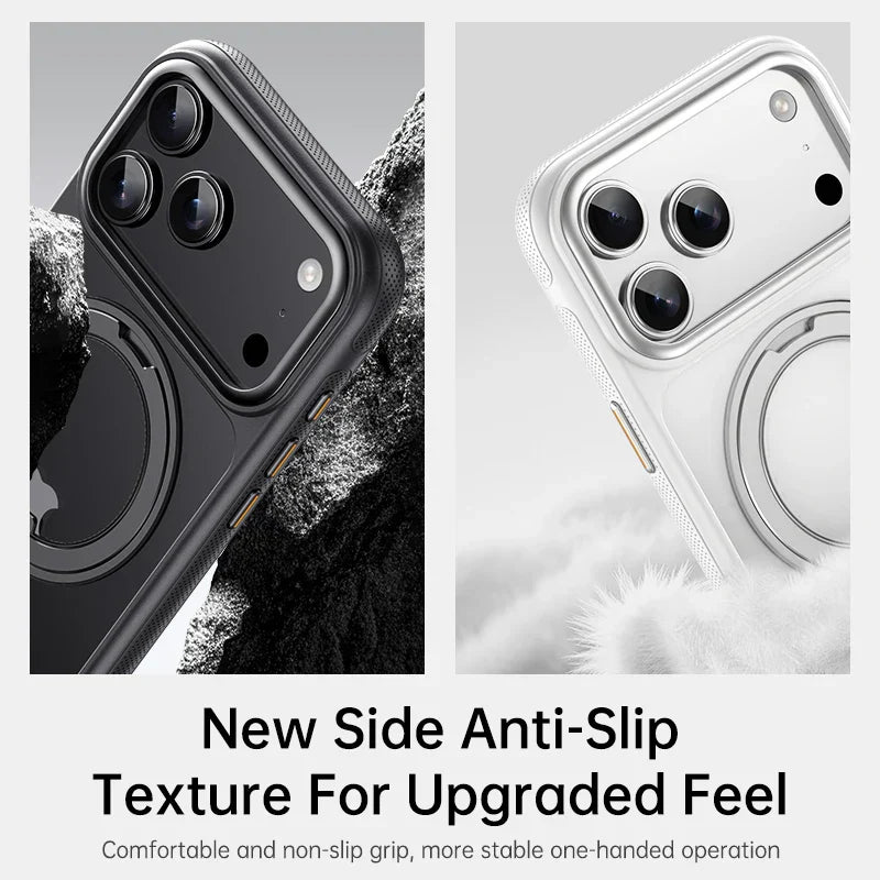 Magnetic 360 Degrees Rotating Ring Holder Case For iPhone 17 Pro Max / 17 Air