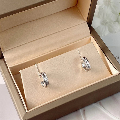 1mm Brilliant cut Full Moissanite Stud Earrings for Women D Color Sparkling Party Girls Jewelry 100% 925 Sterling Silver