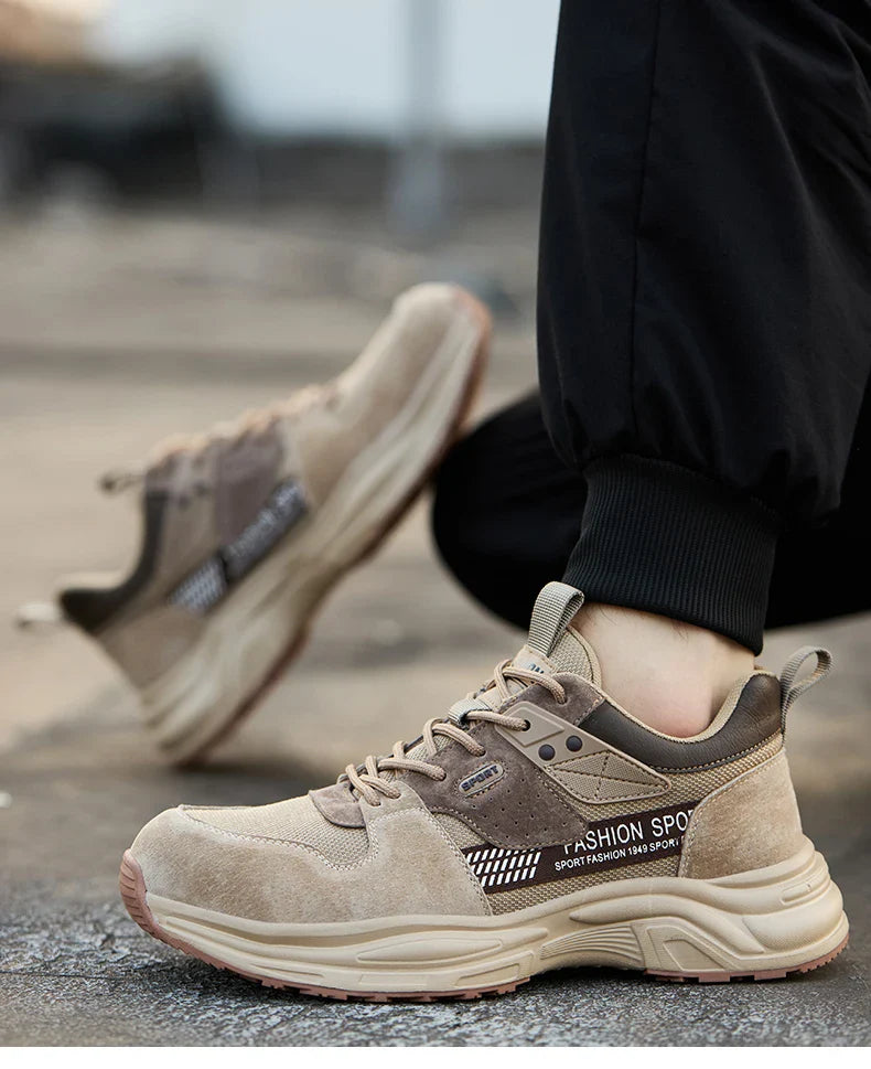 Anti-Puncture Work Shoe For Man  breathable Safety Work Sneakers with iron Toe Indestructible shoes Breathable Work Boots