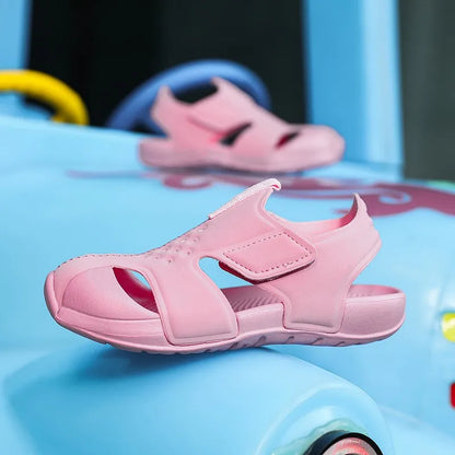 Summer Children's Beach Sandals Non-slip Soles Soft Comfortable Fashion Sports  Casual Boys Girls Baby Shoes Kids Flats Sandals