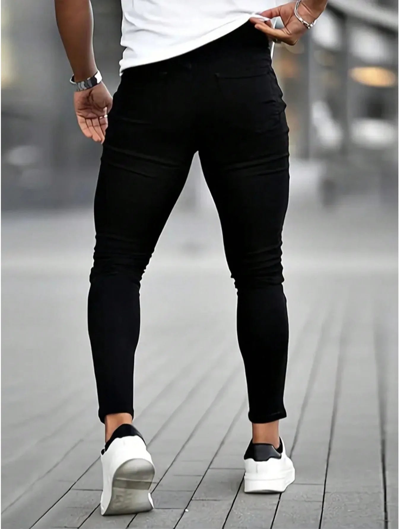 Men's Casual  Jeans, Versatile Elastic And Comfortable Jeans Suitable For All Seasons, Versatile