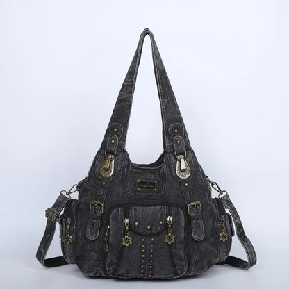 Vintage Bag Women Fashion Handbags PU Leather Shoulder Bags Female Satchel Big-capacity Shoulder Purse Bag bolsa feminina
