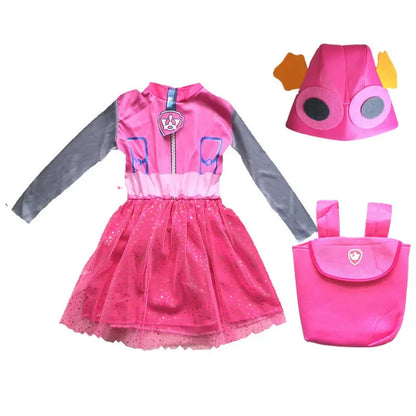Anime Dog Patrol Kids Cosplay Costume Marshall Chase Skye Zuma Rubble Children Tops Pants Patrol Uniform Halloween Costume