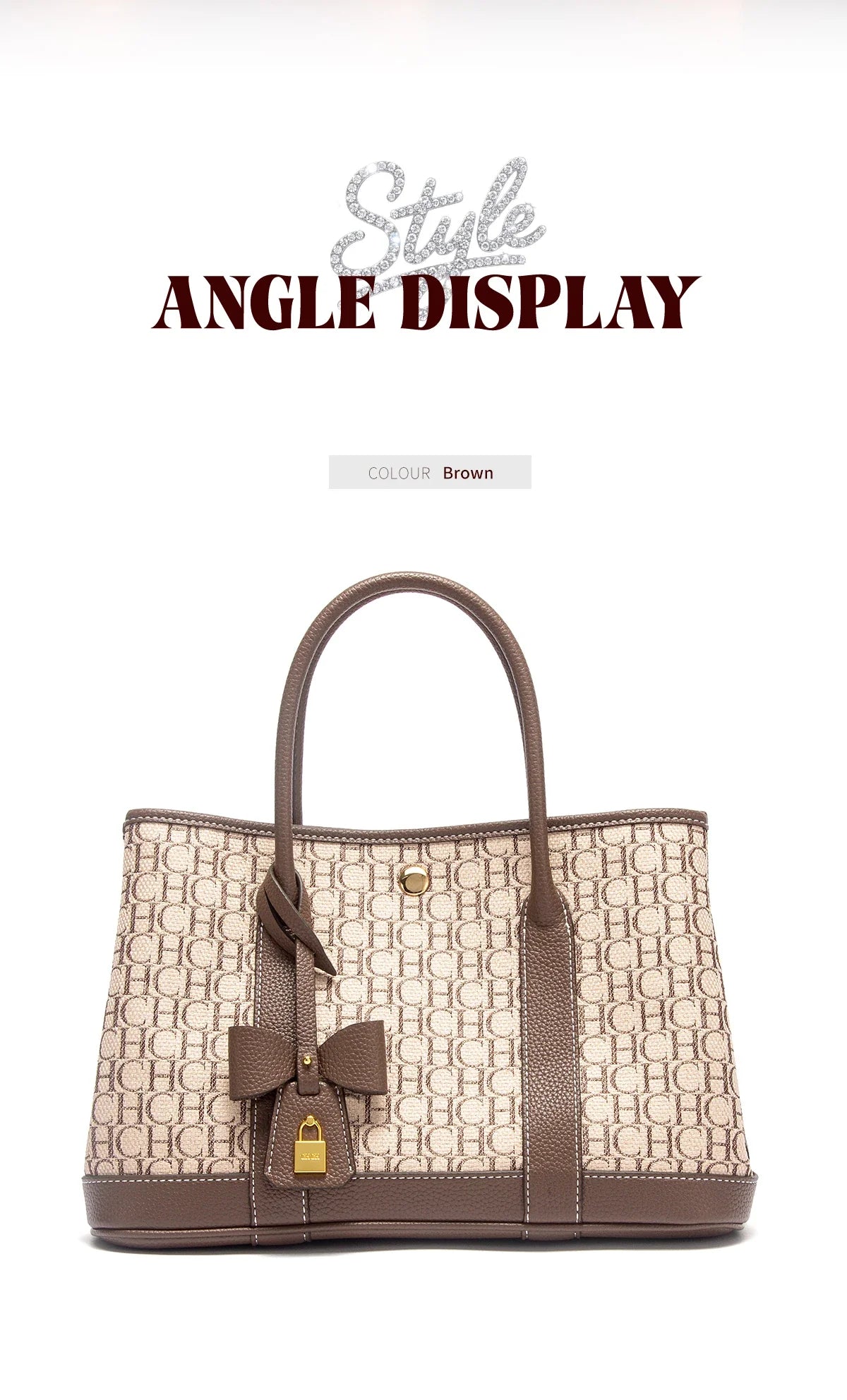 Woman Tote Bag Autumn New Fabric Splicing Handbag Convenient Carrying Mother Bag Commuter Women's Bag