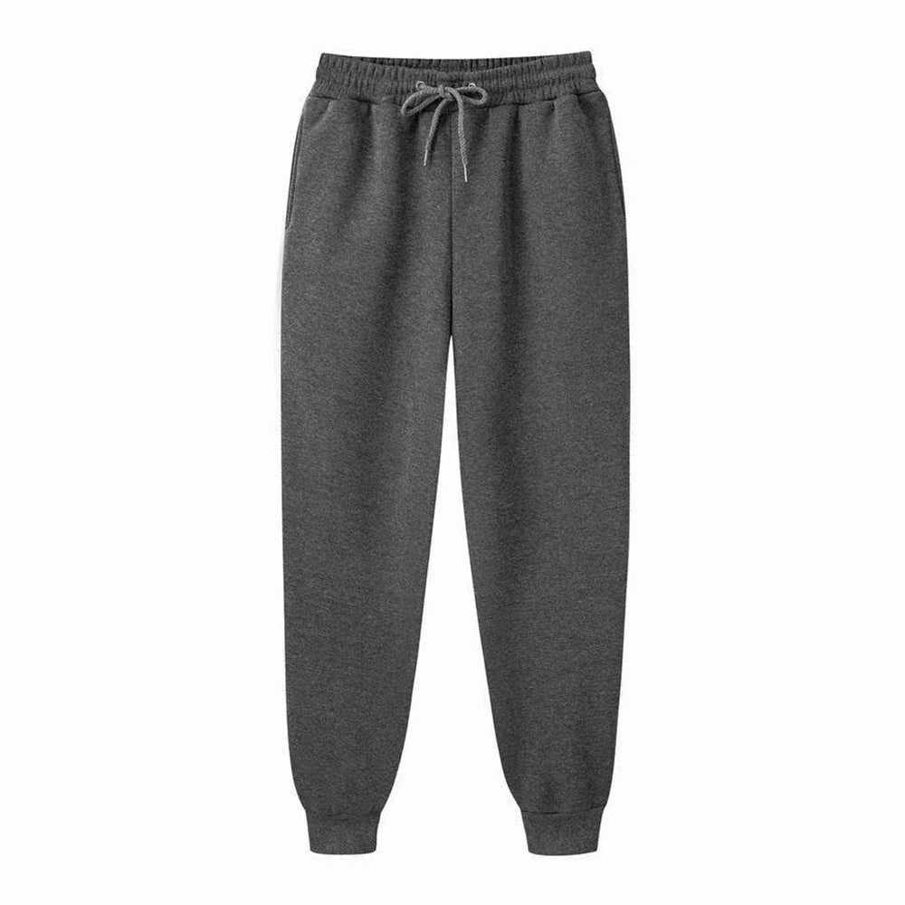Men's Athletic Trainning Joggers Casual Loose Fit Sweatpants Spring Fall Fleece Lined Pants Elastic Waist Drawstring Trousers