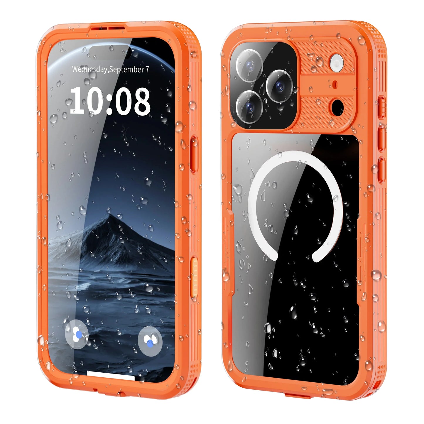 Magnetic Waterproof Phone Case for Swimming & Diving - Compatible with iPhone 17/17AIR/17Pro/17Promax