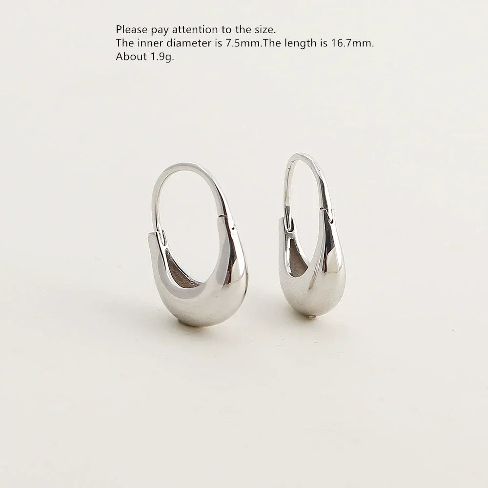 925 Sterling Silver Earring Fashion Geometry Butterfly Zircon Asymmetry Pearl Drop Earring Simple Temperament Trend Women Ear Je