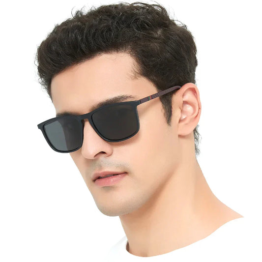 Fashion Colorful stripes Vintage Square Sunglasses For Men Women Driving Fishing Brand Designer Sun Glasses Man Eyewear