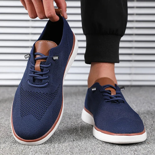 Tênis Masculino Leve de Tricô Confortável o Dia Todo com Excelente Ajuste Calçados para Caminhada Adequados para Uso Diário Tênis de Caminhada