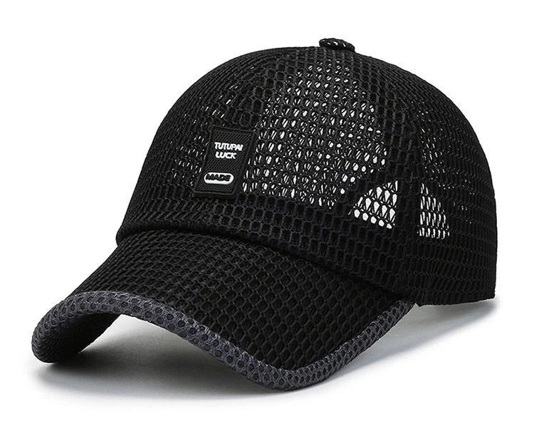 Men's Mesh Baseball Cap Breathable Summer Caps Dad Hat Outdoor Fishing Hats Bone Gorras Snapback Trucker Cap