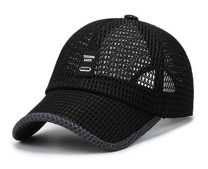 Men's Mesh Baseball Cap Breathable Summer Caps Dad Hat Outdoor Fishing Hats Bone Gorras Snapback Trucker Cap
