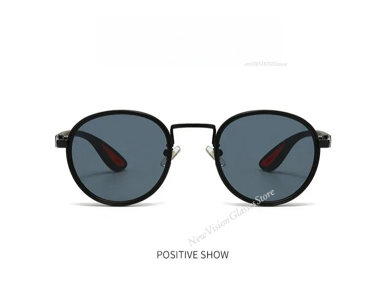 Vintage Designer Outdoor Sunglasses Men Round Fashion Plastic Titanium High Quality Sun Glasses Man UV Protection Glasses Woman