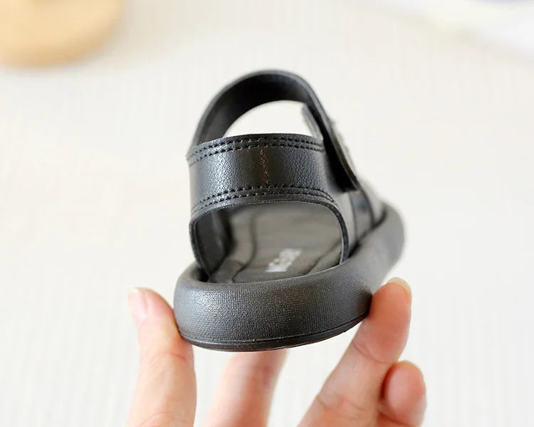 New Children Summer Sandals Boys Girls Fashion Pure Color Hook Sandals Baby Soft Breathable Shoes Kids Summer Beach Sandals