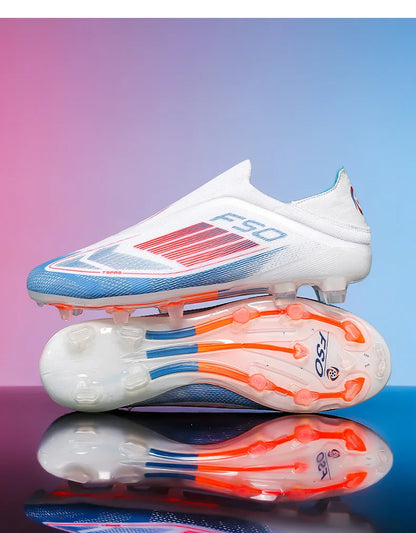 Men Football Boots Long Spikes Match Futsal Soccer Shoes Training TF Ultralight Indoor Sneakers Breathable Cleats Drop Shipping