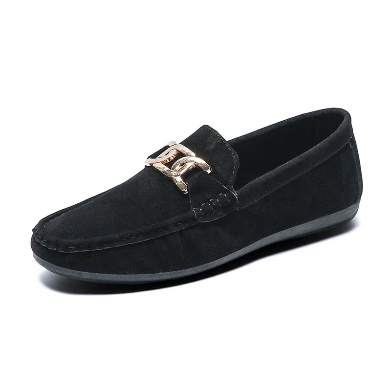 Fashion Suede Men Casual Shoes  Breathable Comfort Slip-on Mens Driving Shoes Luxury Brand Men Loafers Mens Lazy Shoes Moccasin