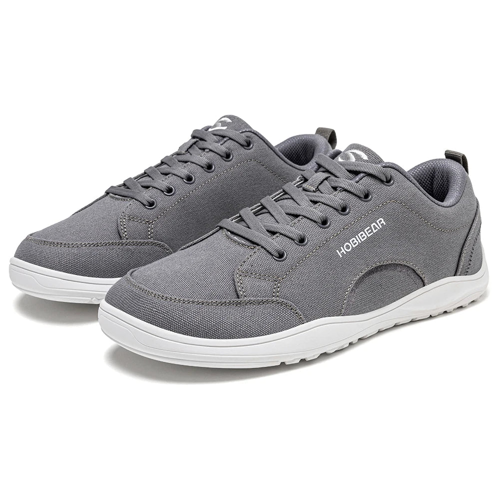 Unisex Canvas Barefoot Shoes Zero Drop Minimalist Sneakes Wide Width Outdoor Trail Running Shoes