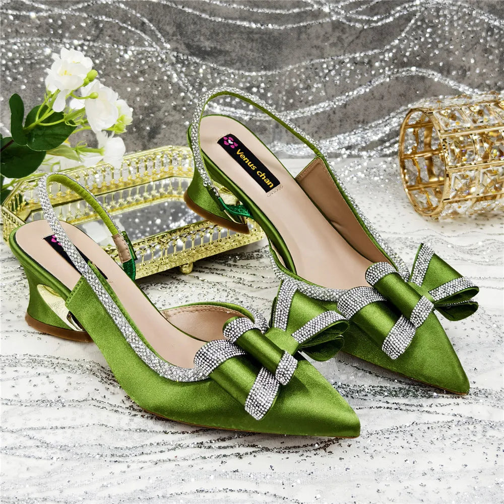 Fashionable And Elegant Nigerian Wedding Banquet High Heels Anti Slip Women's Sandals Plus Size Nigerian Party Shoes