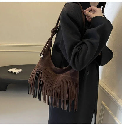 Fringed Interior Compartment Tote Bags Sewing Thread Large Capacity 2024 Hot Sale Bags for Women Zipper Pu Women's Handbags