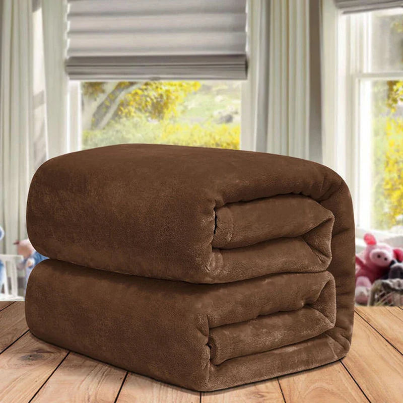 Winter fluffy velvet fleece blanket extra large size sofa throw blanket fuzzy faux fur blanket microfiber thick bed sheet