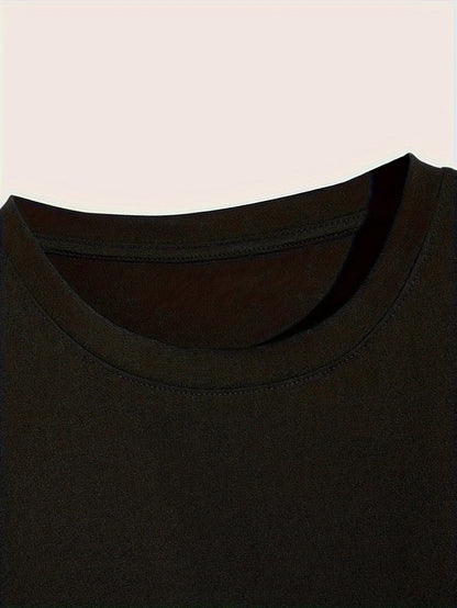 Men's summer 100% pure cotton fashionable casual loose Colombian architectural letter printed round neck short sleeved T-shirt